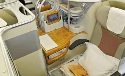 Emirates airline business class.